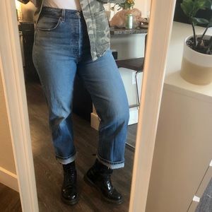 levi’s rib cage straight ankle jeans